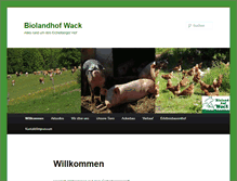 Tablet Screenshot of biolandhof-wack.de